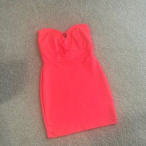 Charlotte Russe size small strapless orange dress